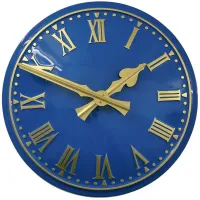 Birkenhead Outdoor Clock Service blue dial